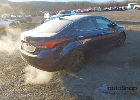 2014 Hyundai Elantra Limited from USA, damaged, VIN 5NPDH4AE7EH495934